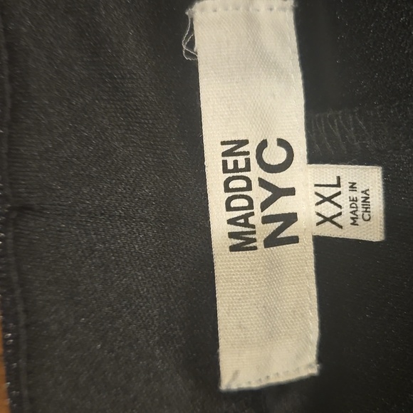 Madden NYC Black Glittery Semi Sheer Pull On Pants - Picture 2 of 9